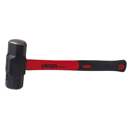 Urrea Octagonal sledge hammer 4Lb with 15-1/4 in handle 1435GFV